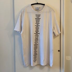 Vetement Unisex Language T Shirt White Mens Large